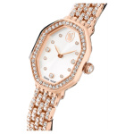 Dextera octagon watch Swiss Made, Metal bracelet, Rose gold tone, Rose gold-tone finish